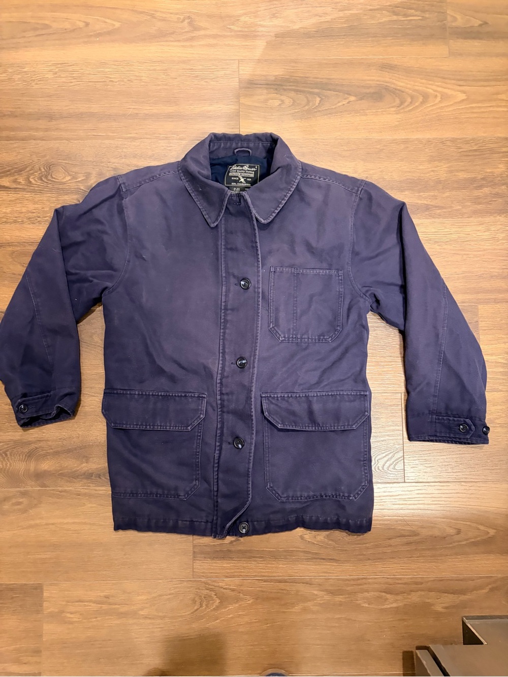 Eddie Bauer Renegade Chore coat Navy blue women’s size Small Barn coat